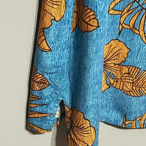 Island Republic Tropical Shirt Blue Short Sleeve Button Up Vacation Resort Wear - Picture 4 of 7